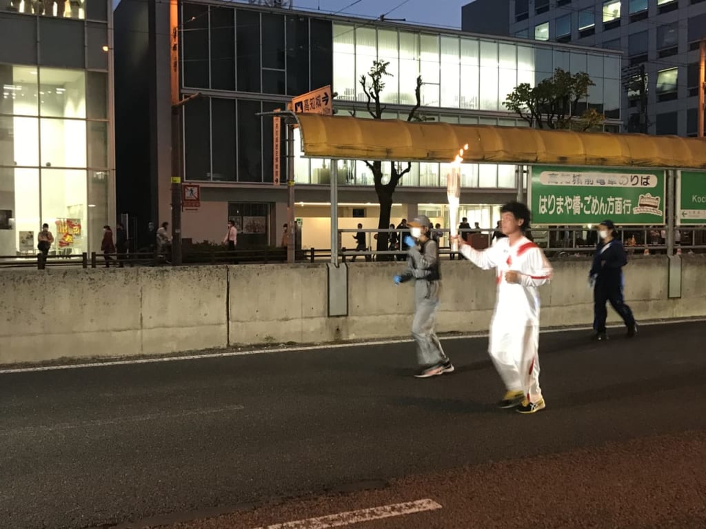 2021年4月、高知市で東京2020オリンピック聖火リレー開催