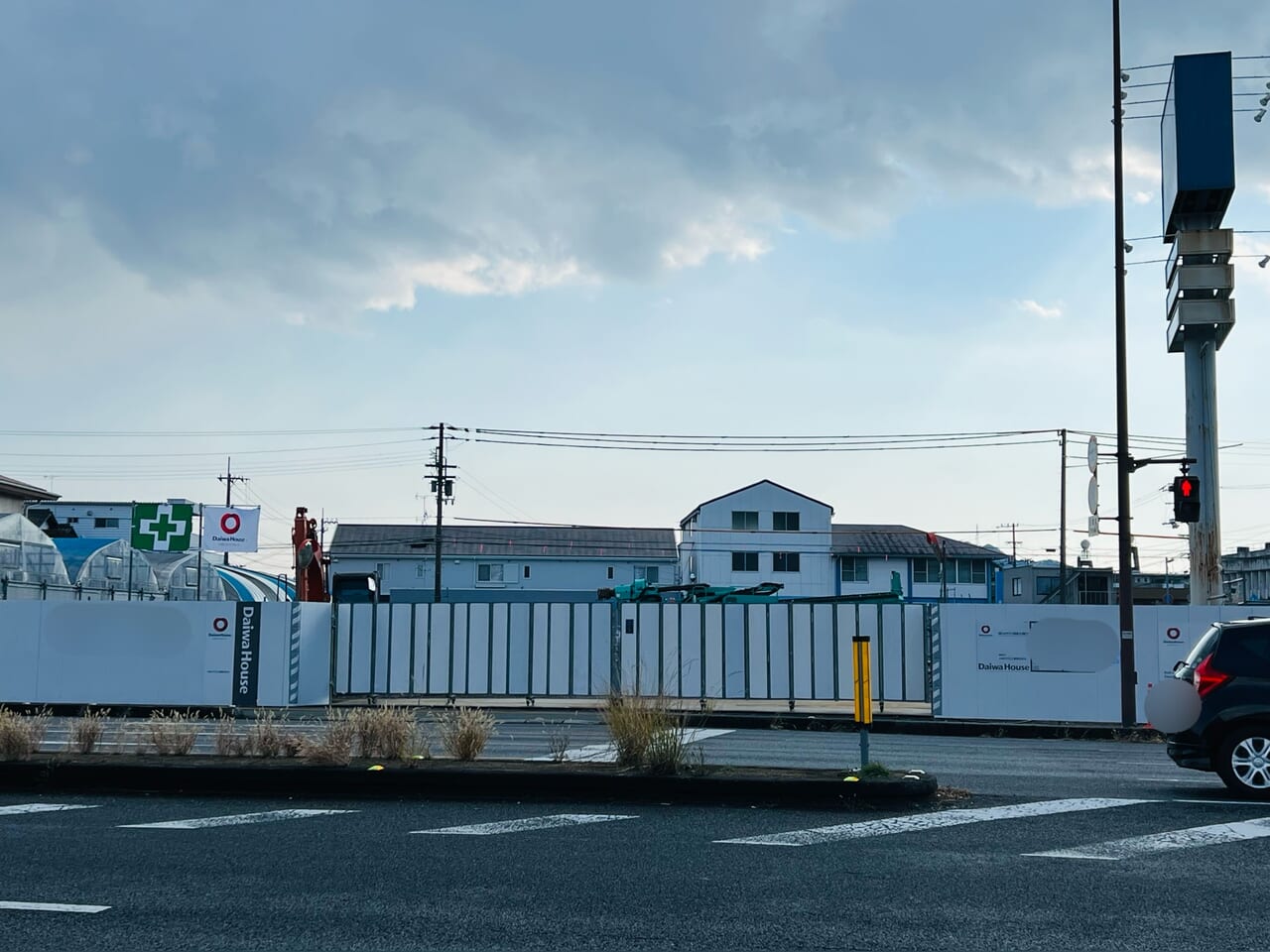 「よどやドラッグ高知潮江店」の工事をしている「TSUTAYA潮江店」跡地の様子