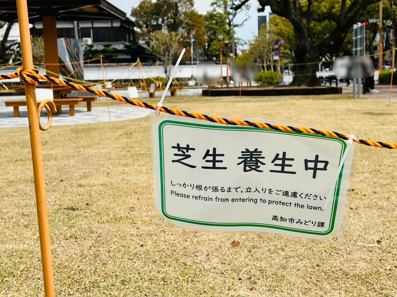 リニューアルした高知市丸ノ内にある藤並公園