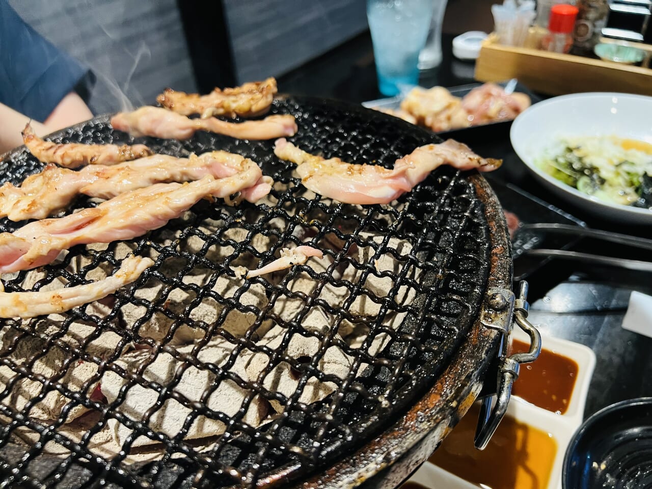 グリーンロードの「とり焼肉 ひなとり」のとり焼肉