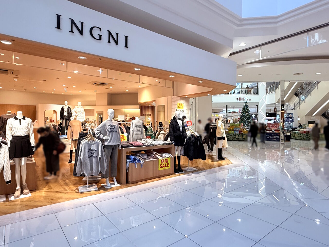 2025年1月14日に閉店する「INGNI イオンモール高知店」の様子