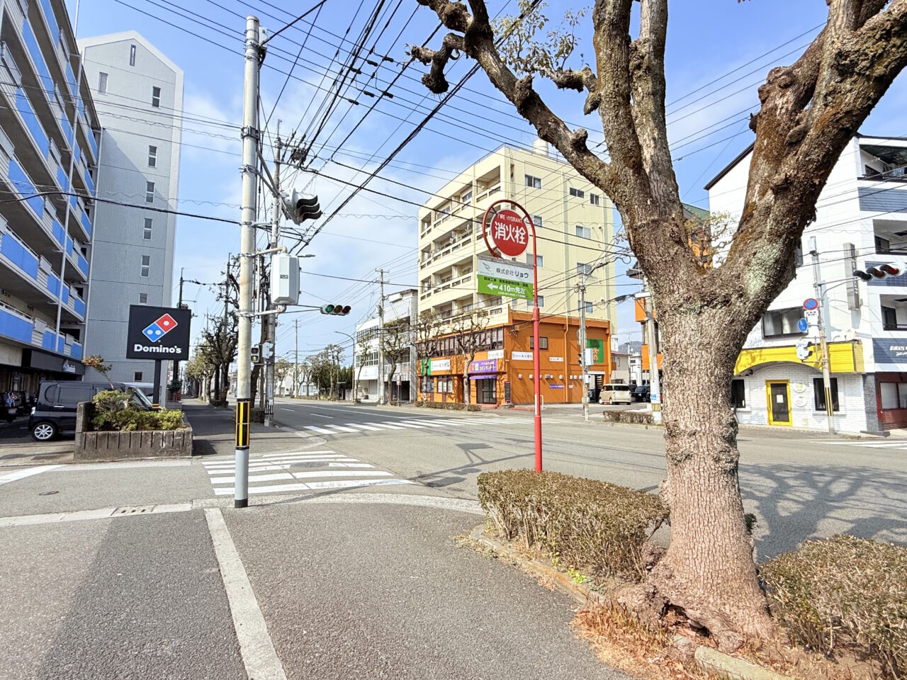 2025年3月2日に閉店した「ドミノ・ピザ 高知塩田町店」の周辺の様子