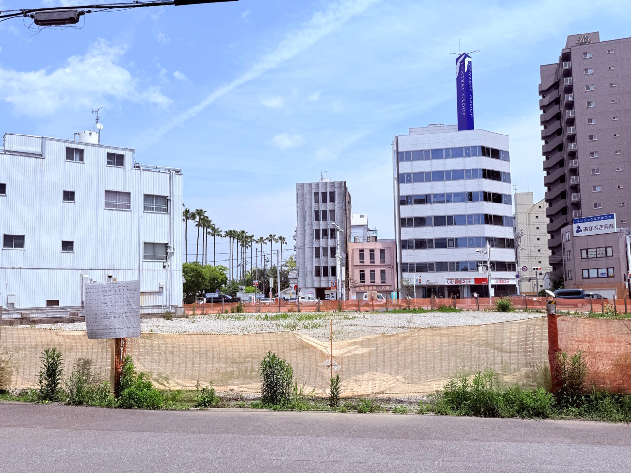 2027年完工予定の「ホテルルートインGrand高知」のオープン予定地