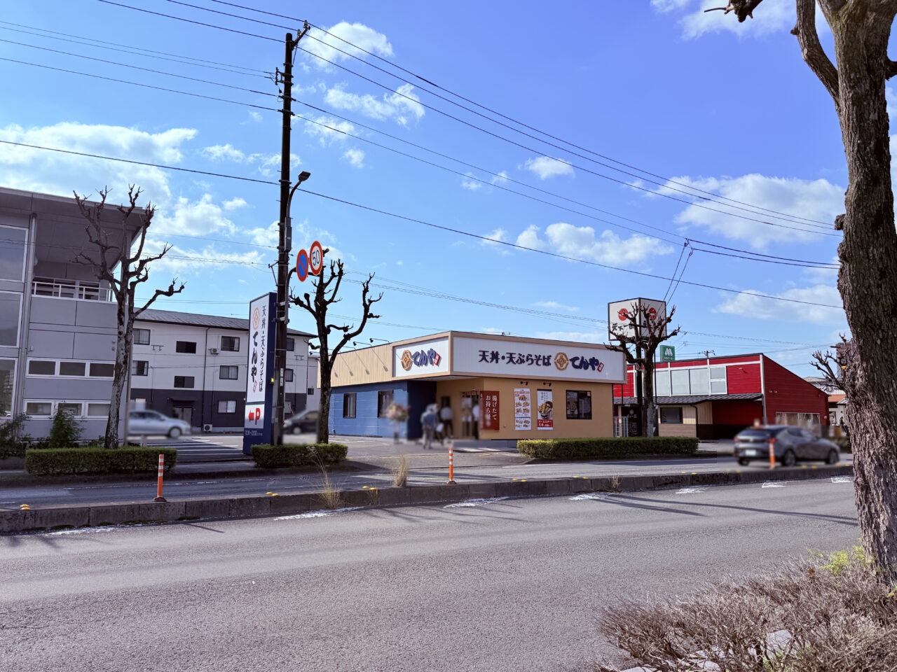 高知県初出店の「てんや高知インター店」の外観
