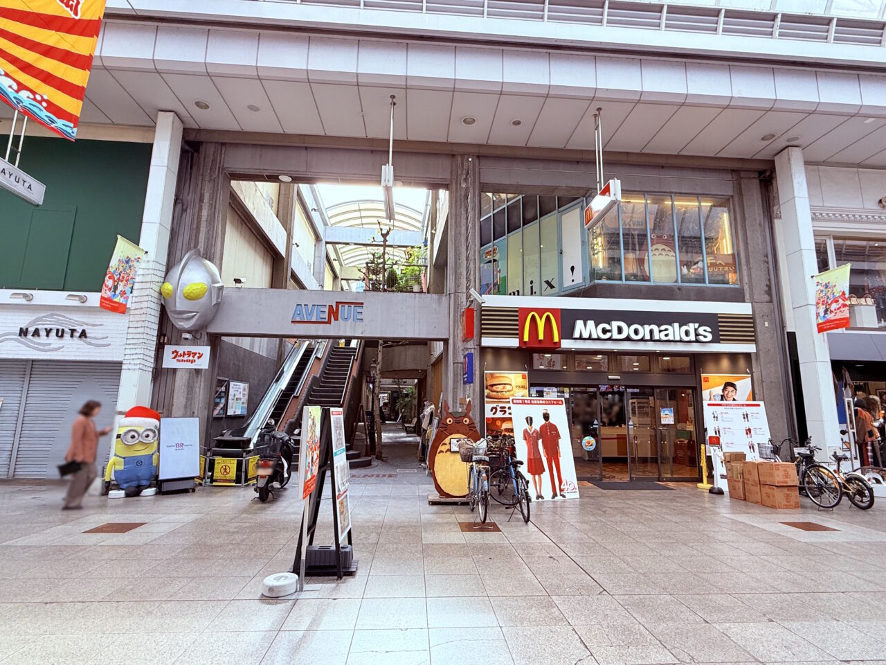 2026年1月12日に閉店する帯屋町商店街の「MINiPLA 高知アベニュー店」の様子