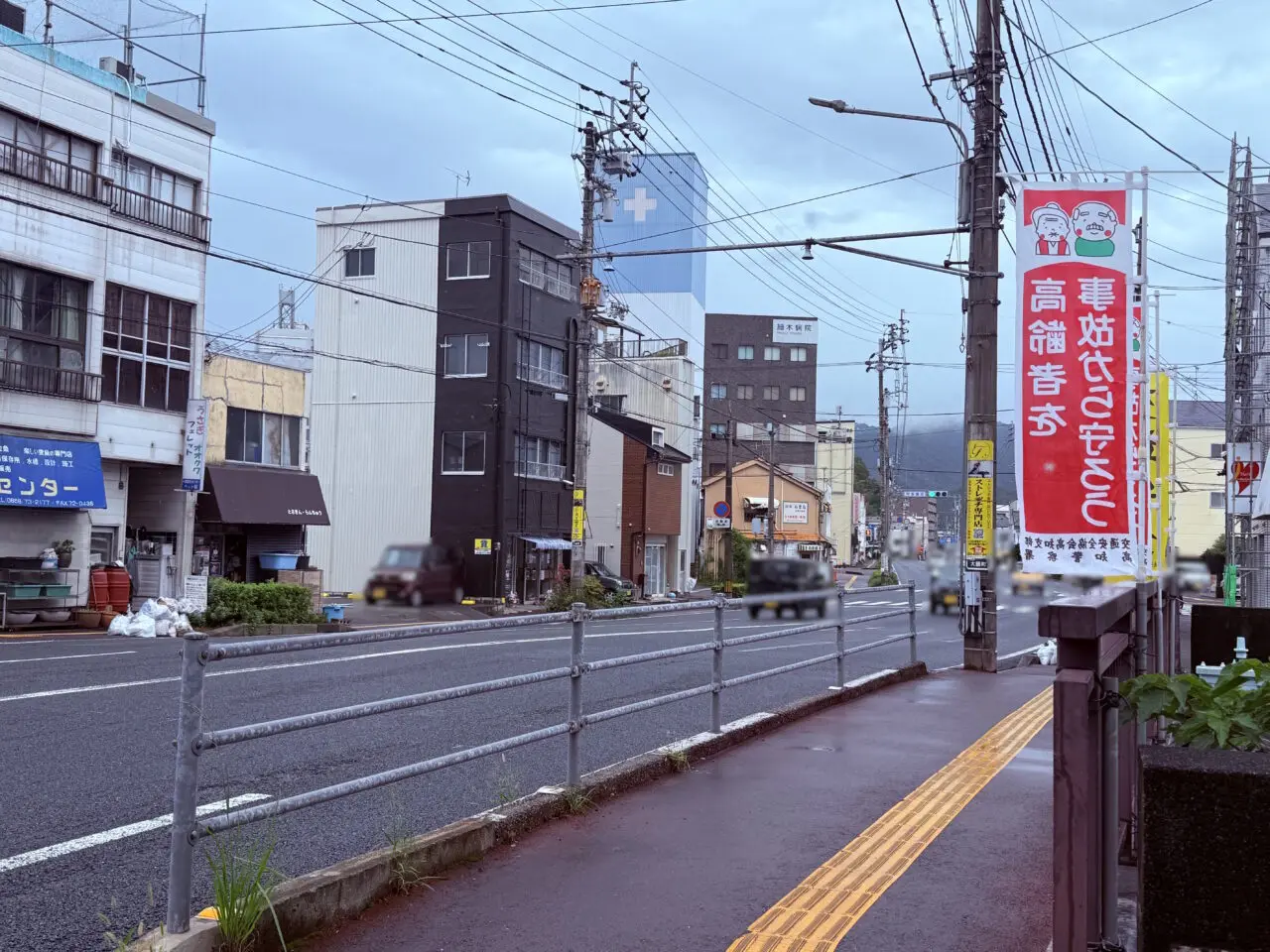 2026年9月27日に高知市大膳町にオープンした「Cafe NonamE」の周辺の様子